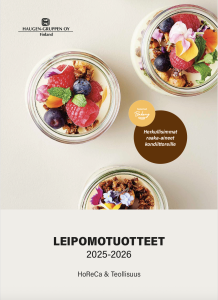 Leipomotuotteet 2025-26 esite